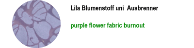 Lila Blumenstoff Ausbrenner  reduziert